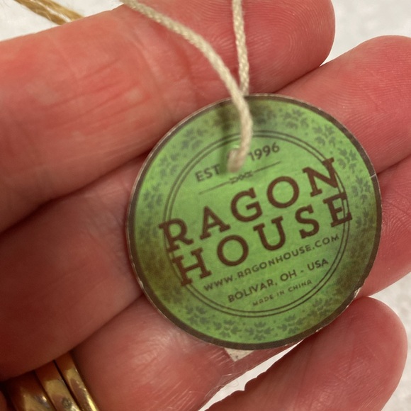 NWT ragon house batting boy on glitter sled ornament vintage primitive look - Picture 7 of 7